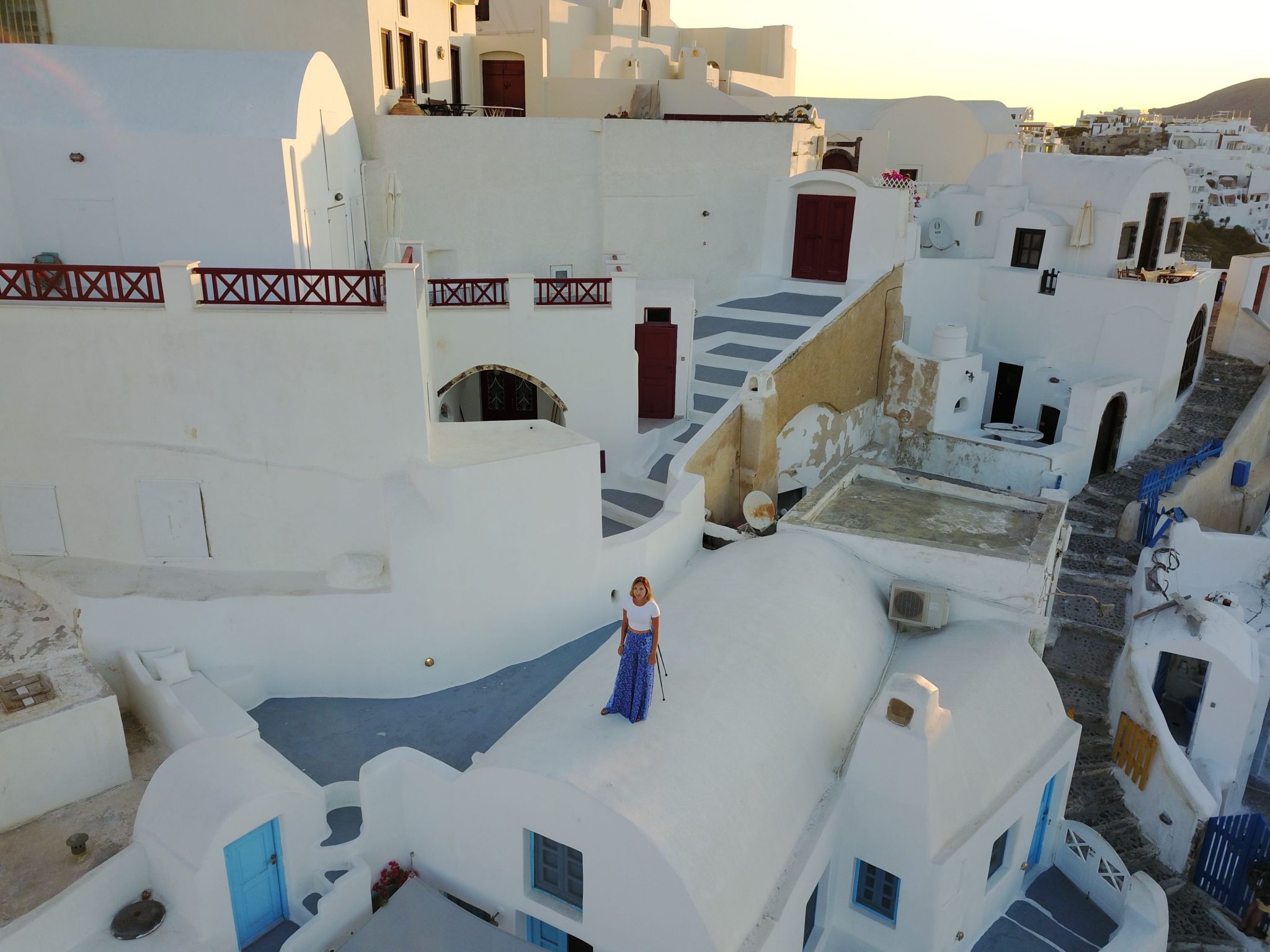 Oia santorini, private rooftop airbnb