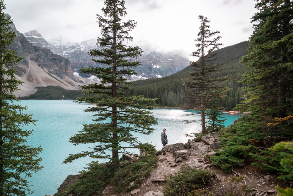 Moraine Lake Rock Pile trail