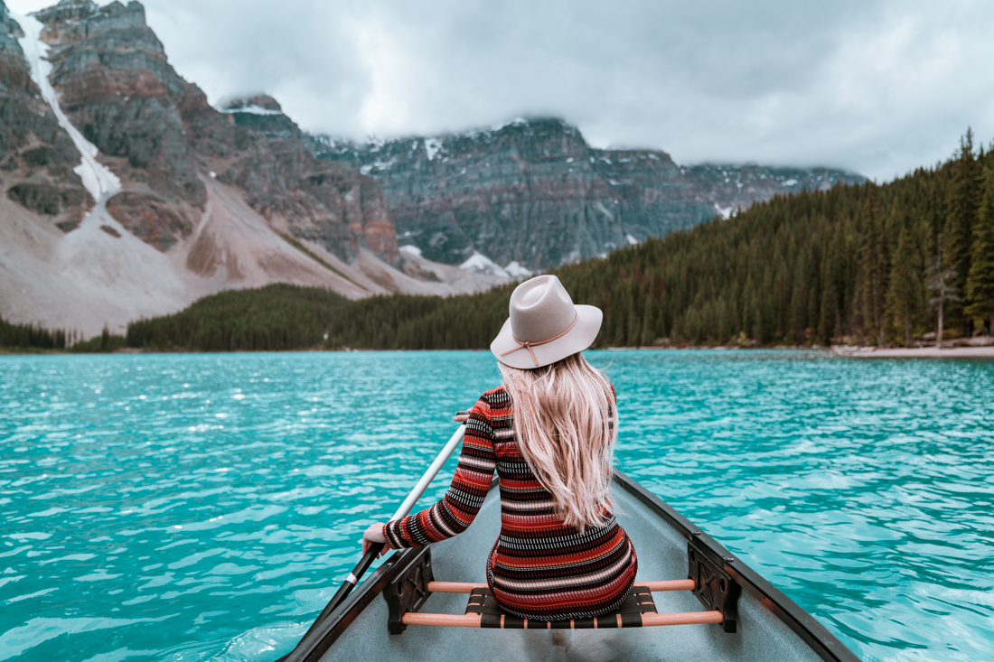 Moraine Lake Canoeing