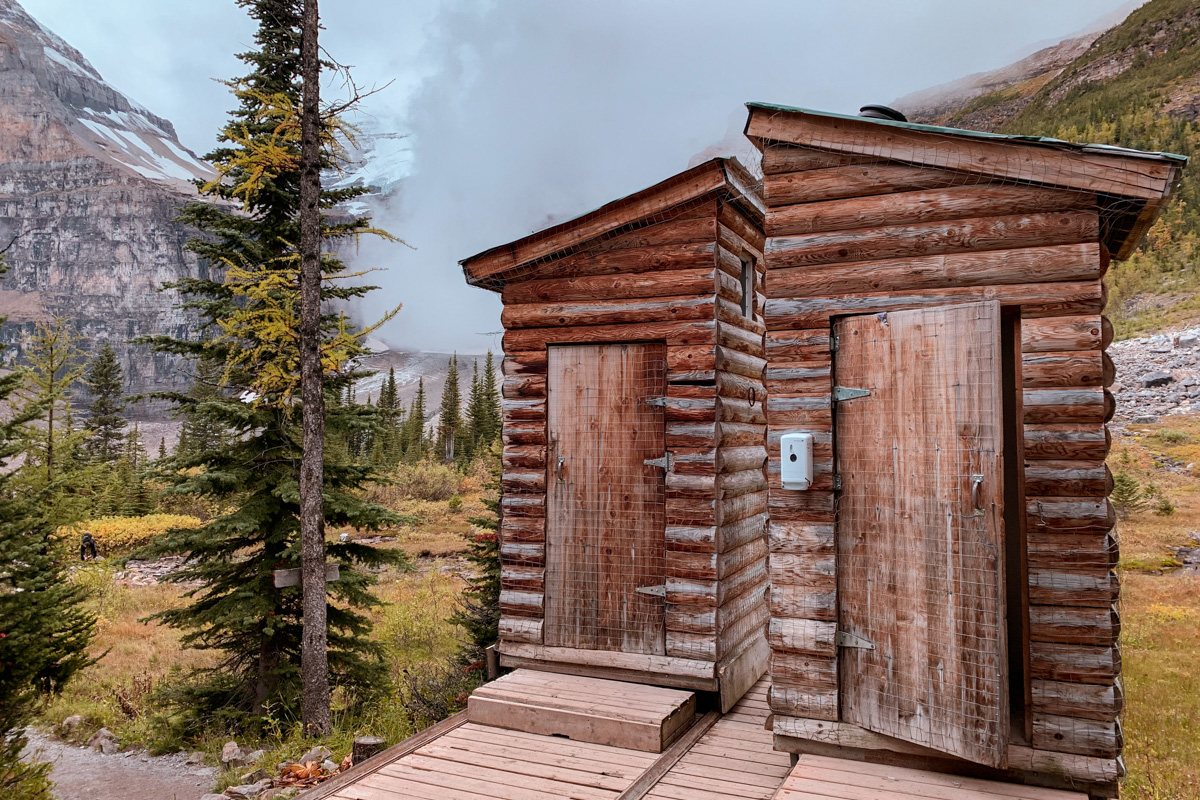 outhouses Plain of Six Glaciers Lake Louise