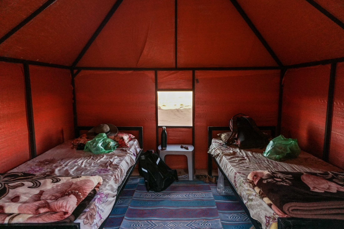 Wadi rum camp tent