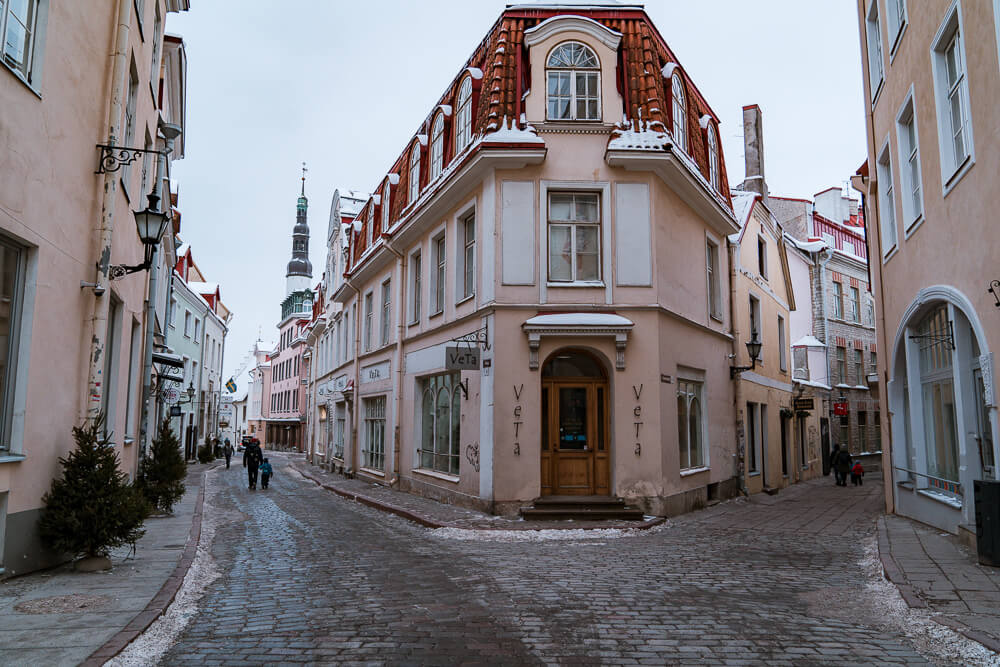 streets of Tallinn Estonia and artchitecture