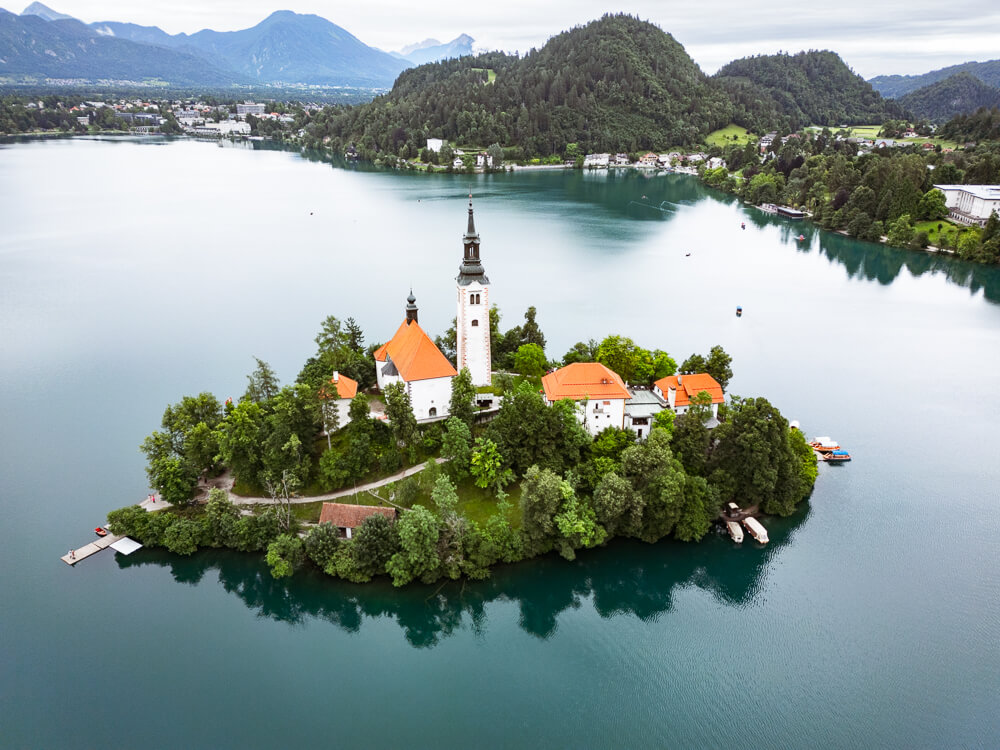 Lake Bled from the drone