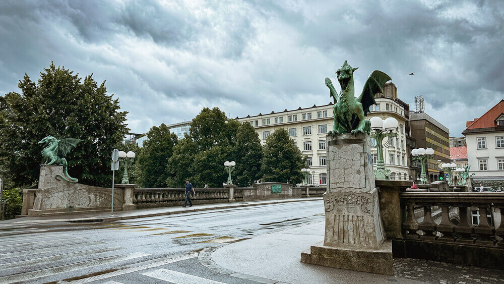 Ljubljana Slovenia Dragon Bridge