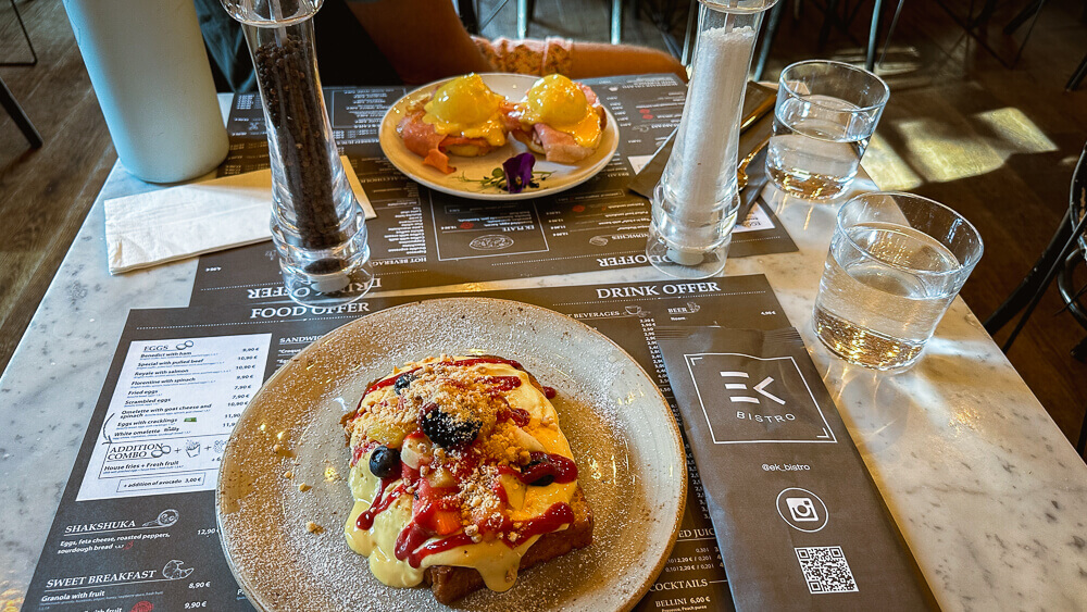 Ljubljana Slovenia EK Bistro Restaurant french toast