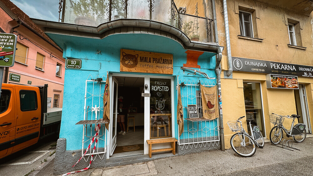 Ljubljana Slovenia Mala Prazarna coffee shop