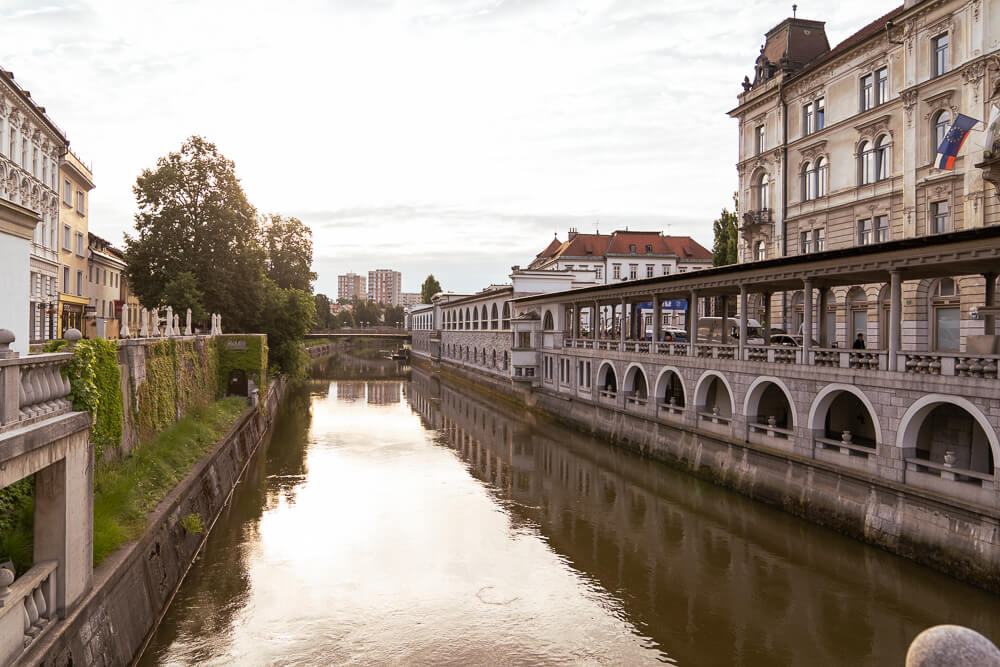 Ljubljanica River boat cruise in Ljubljana Slovenia