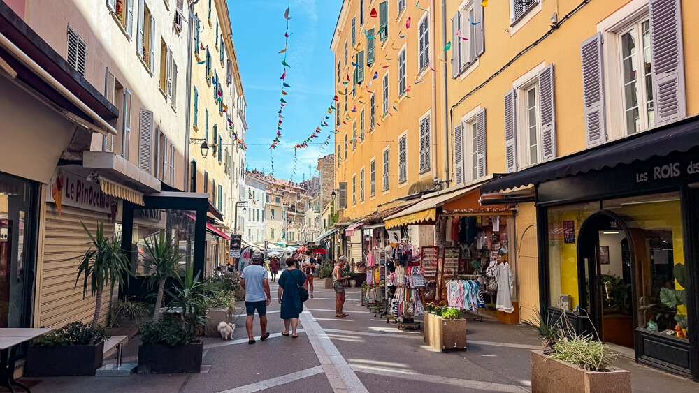 Ajaccio colorful pastel street