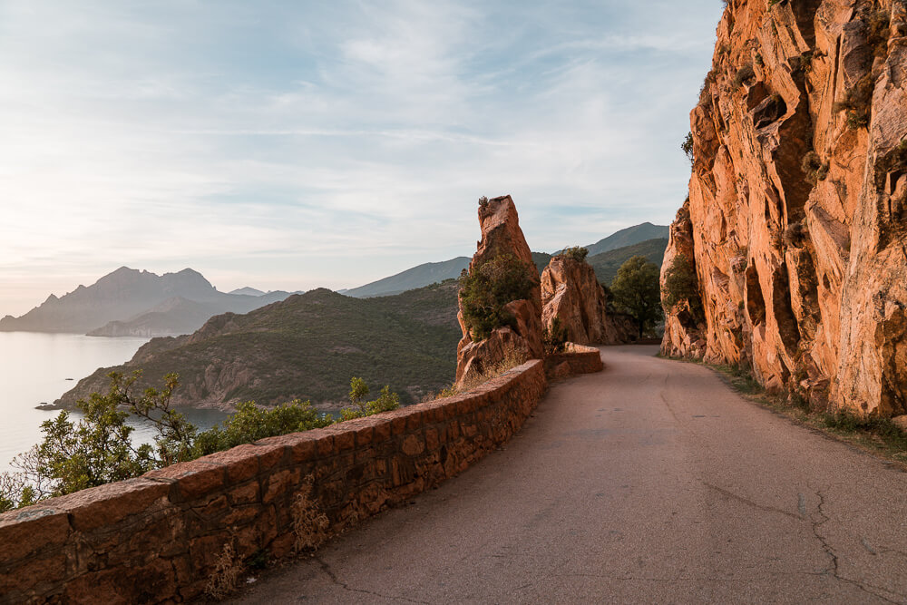 D81 windy road near Porto Corsica