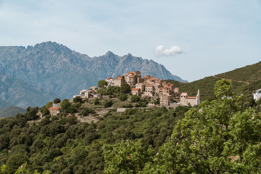 Lama hill town in Corsica